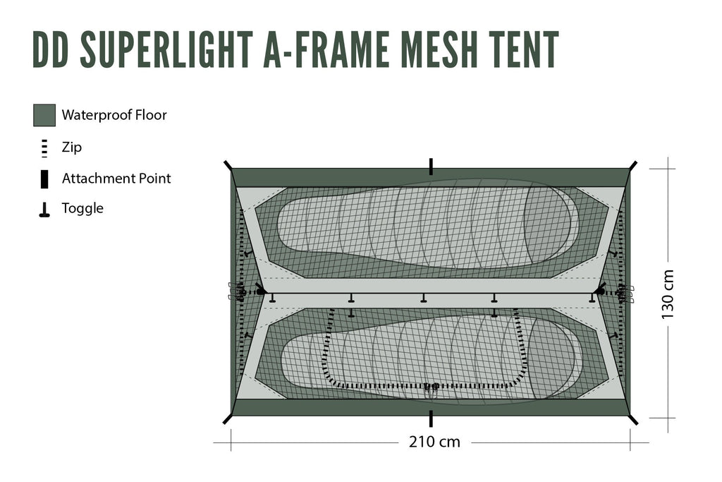 DD SuperLight A-Frame Mesh Tent