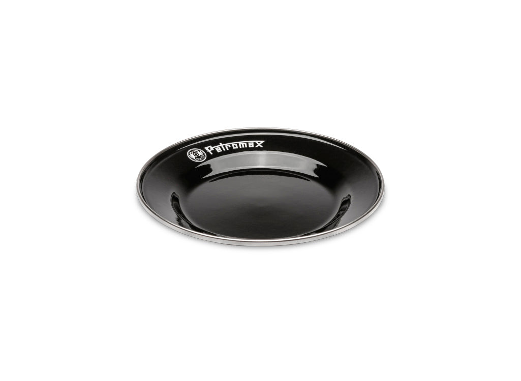 Petromax Set of 2 Enamel Plates - Black - Small
