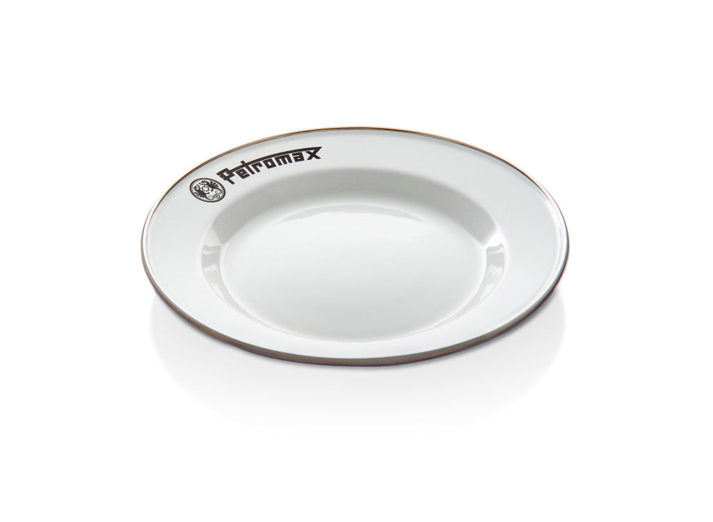 Petromax Set of 2 Enamel Plates - White - Medium
