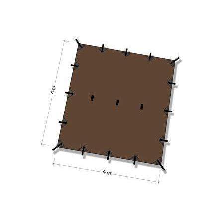 DD 4mx4m Tarp Coyote Brown